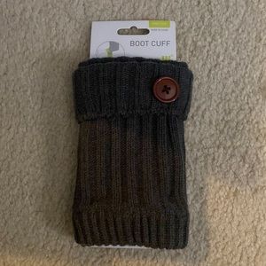 Dark grey boot cuff